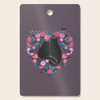 I Heart Cats and Flowers Cutting Board Gallery Image 1