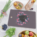 I Heart Cats and Flowers Cutting Board Gallery Image 2