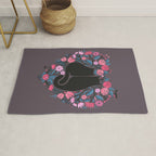 I Heart Cats and Flowers Rug Gallery Image 1