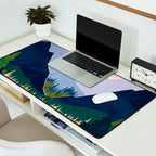 Winter Mountain Lake Desk Mat Gallery Image 2