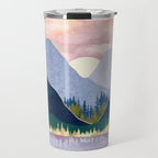 Winter Mountain Lake Travel Mug Gallery Image 1