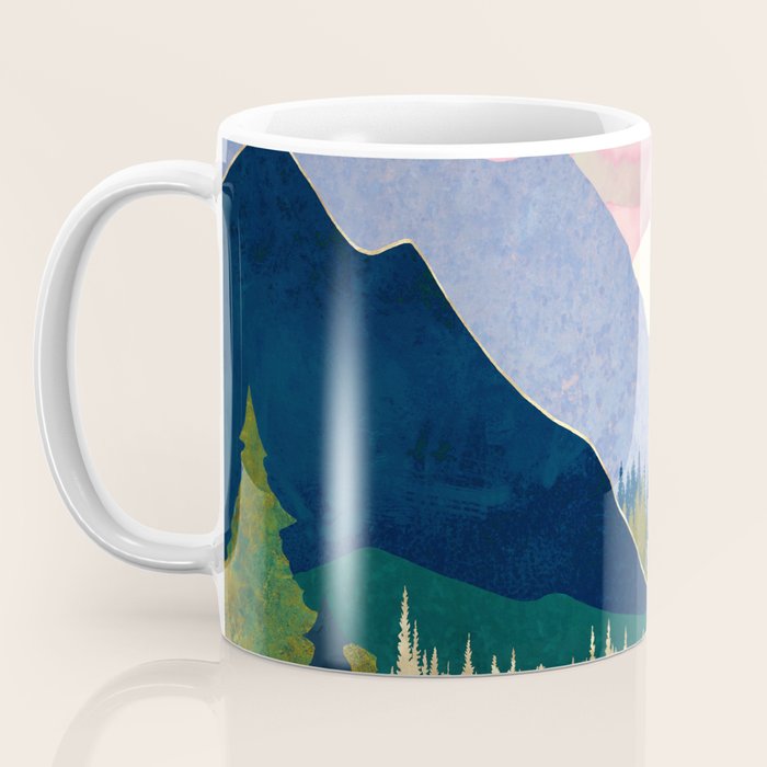 Winter Mountain Lake Coffee Mug Gallery Image 3