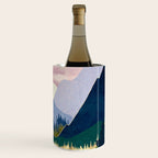 Winter Mountain Lake Wine Chiller Gallery Image 3