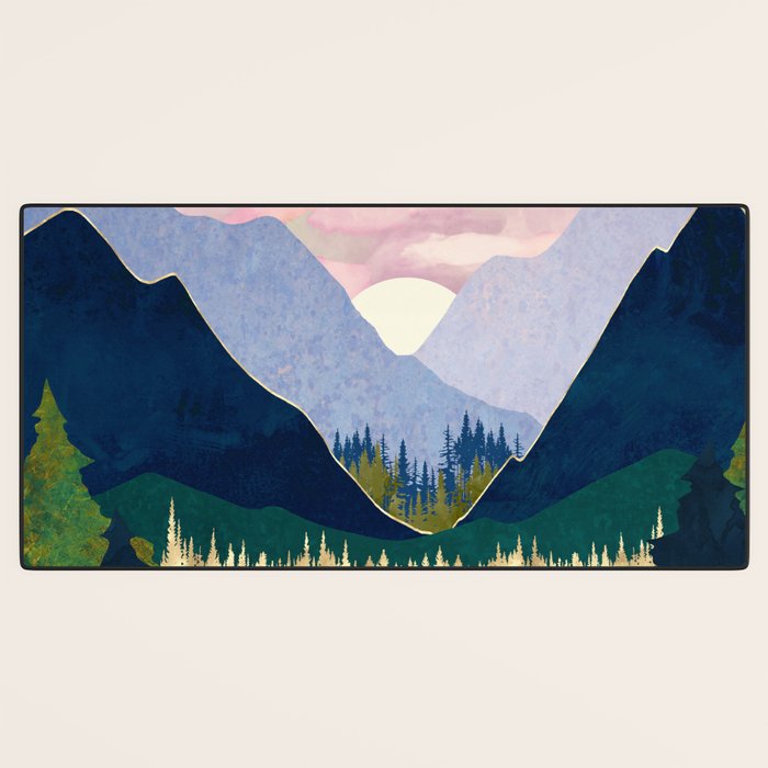 Winter Mountain Lake Desk Mat Gallery Image 3