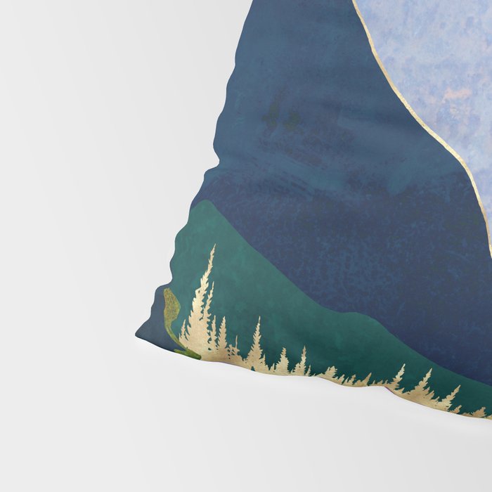 Winter Mountain Lake Pillow Sham Gallery Image 4