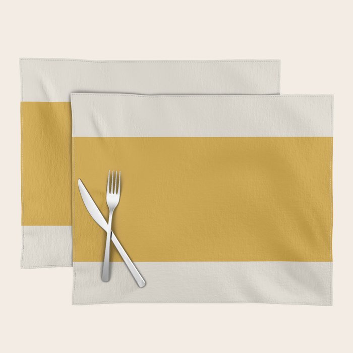Dual (Yellow Cream) Placemat Gallery Image 1