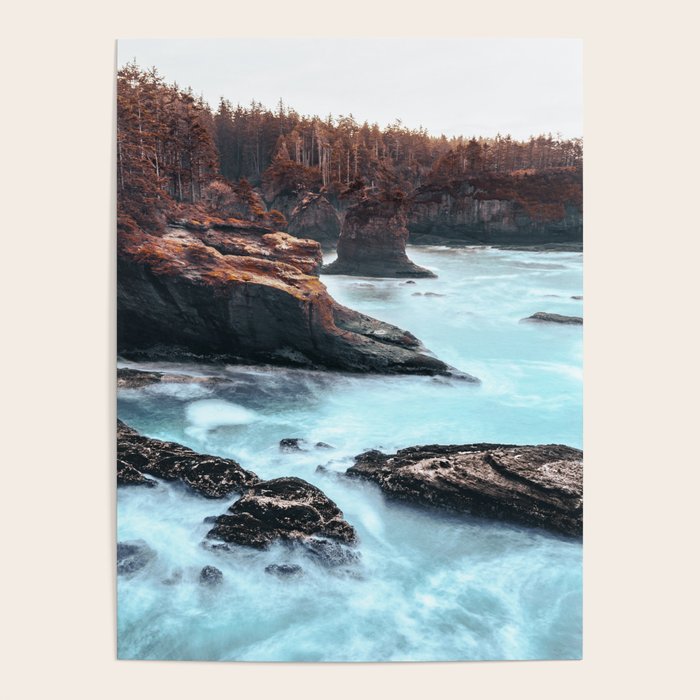 Washington West Coast - Ocean Forest Adventure Poster Gallery Image 1