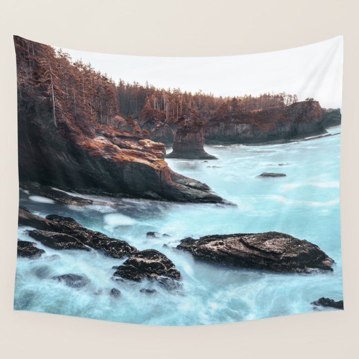 Washington West Coast - Ocean Forest Adventure Wall Tapestry Gallery Image 1