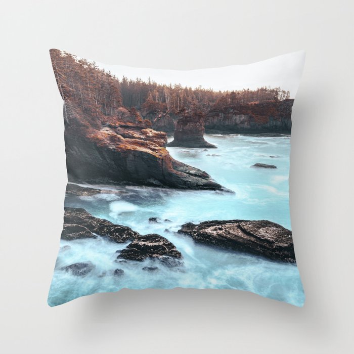 Washington West Coast - Ocean Forest Adventure Throw Pillow Gallery Image 6