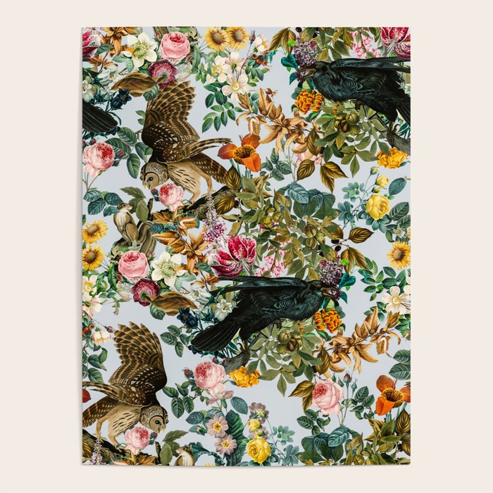 FLORAL AND BIRDS VI Poster Gallery Image 4