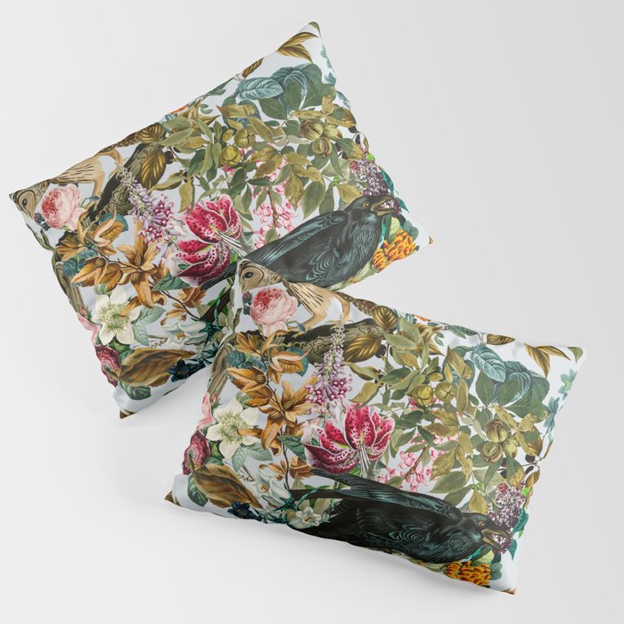 FLORAL AND BIRDS VI Pillow Sham Gallery Image 1