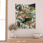 FLORAL AND BIRDS VI Wall Tapestry Gallery Image 2
