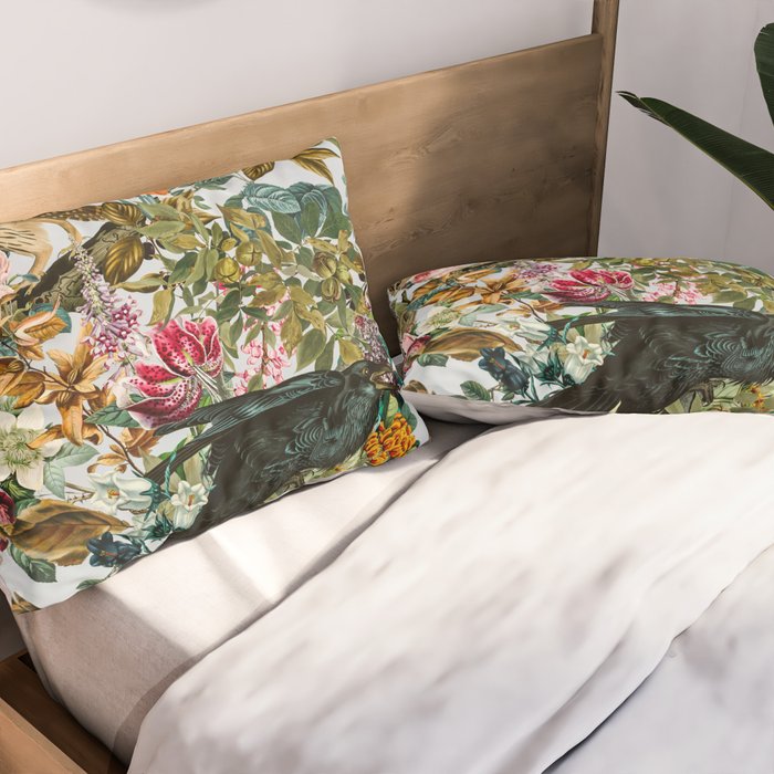 FLORAL AND BIRDS VI Pillow Sham Gallery Image 2