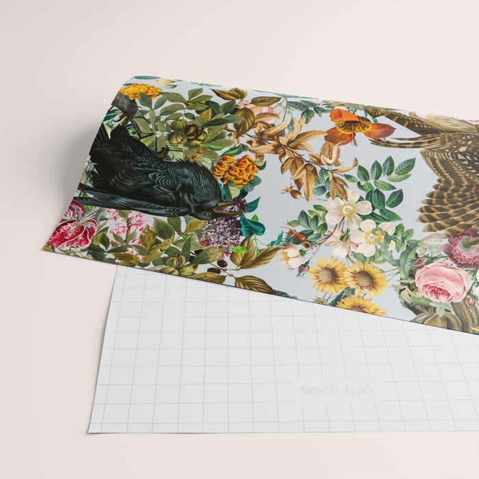 FLORAL AND BIRDS VI Wrapping Paper Gallery Image 2