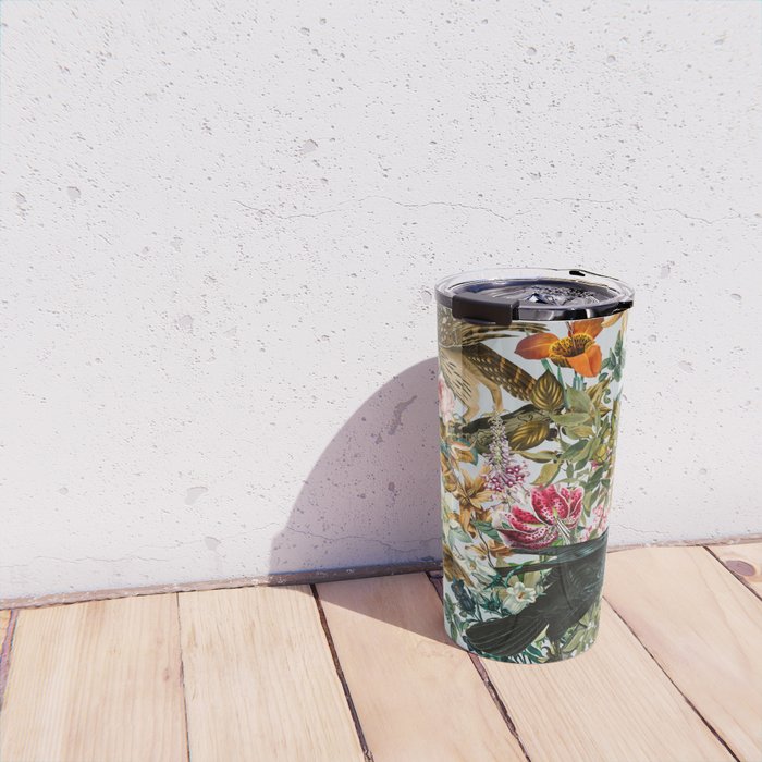 FLORAL AND BIRDS VI Travel Mug Gallery Image 4