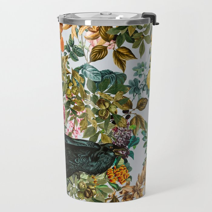 FLORAL AND BIRDS VI Travel Mug Gallery Image 2