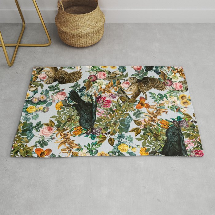 FLORAL AND BIRDS VI Rug Gallery Image 1
