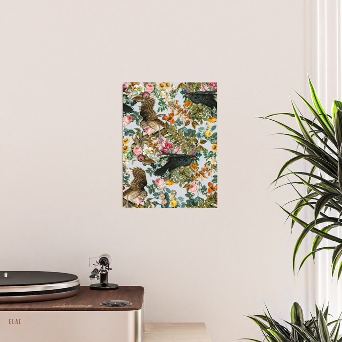 FLORAL AND BIRDS VI Poster Gallery Image 2