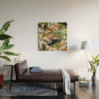 FLORAL AND BIRDS VI Wood Wall Art Gallery Image 2