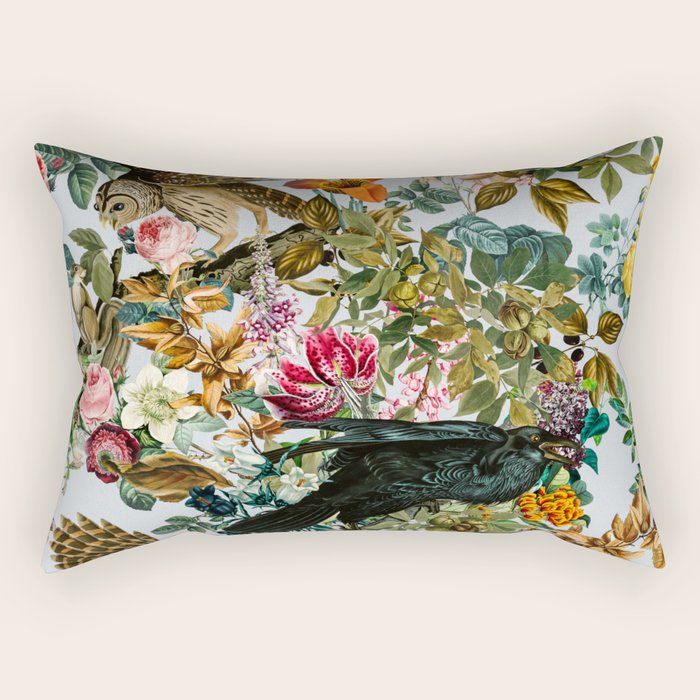 FLORAL AND BIRDS VI Rectangular Pillow Gallery Image 2
