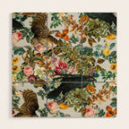 FLORAL AND BIRDS VI Wood Wall Art Gallery Image 1