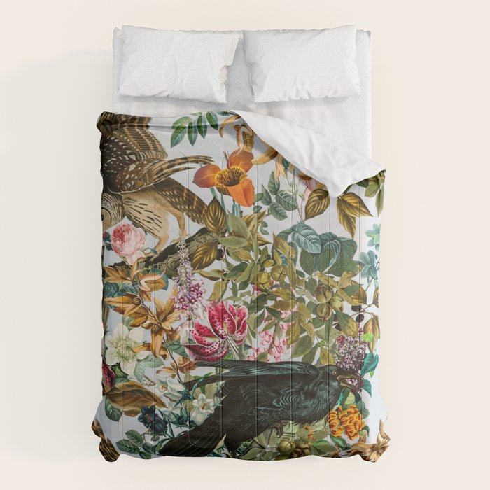 FLORAL AND BIRDS VI Comforter Gallery Image 1