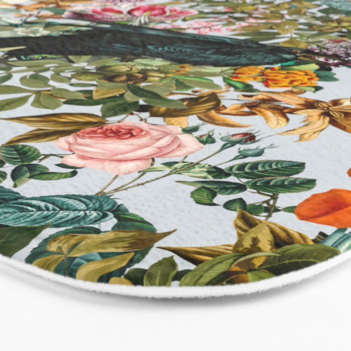 FLORAL AND BIRDS VI Bath Mat Gallery Image 3