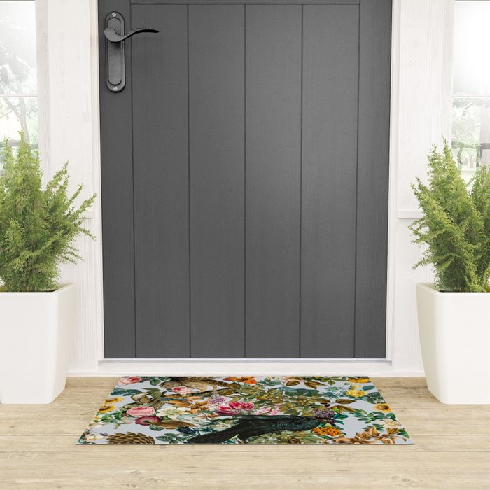 FLORAL AND BIRDS VI Welcome Mat Gallery Image 3