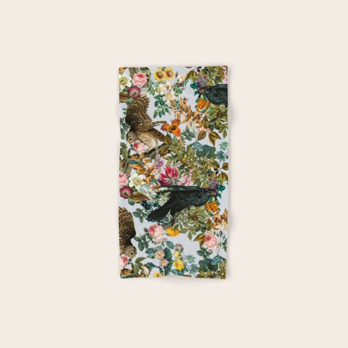 FLORAL AND BIRDS VI Bath Towel Gallery Image 1