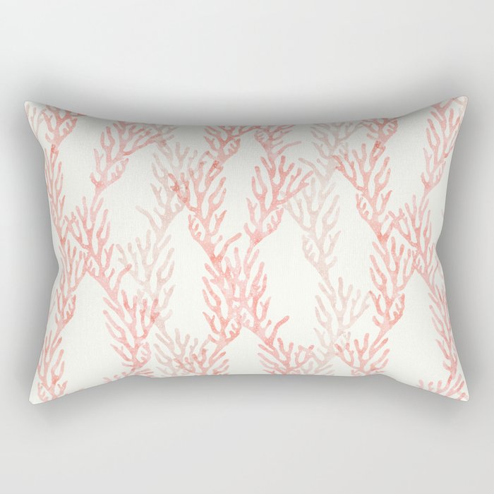 coral - warm pink Rectangular Pillow Gallery Image 2