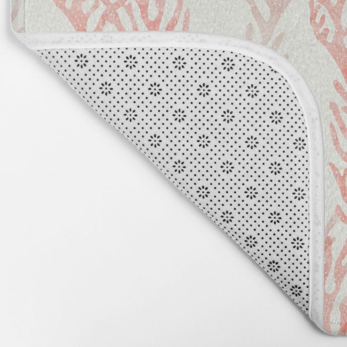 coral - warm pink Bath Mat Gallery Image 2