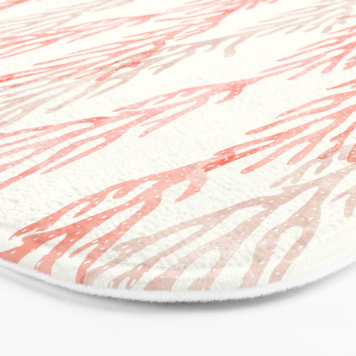 coral - warm pink Bath Mat Gallery Image 3