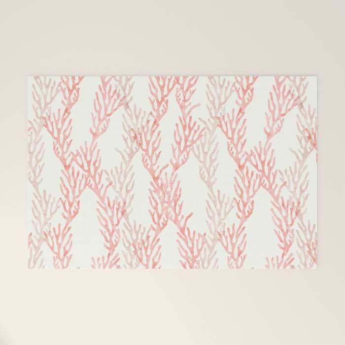 coral - warm pink Welcome Mat Gallery Image 1