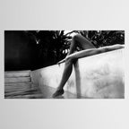 Dip your toes into the water, female form black and white photography - photographs Tablecloth Gallery Image 2