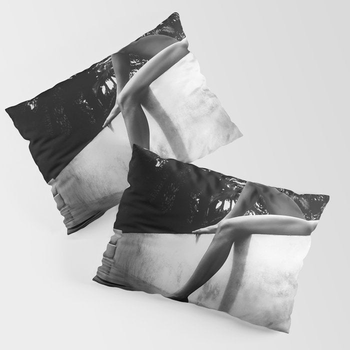 Dip your toes into the water, female form black and white photography - photographs Pillow Sham Gallery Image 3