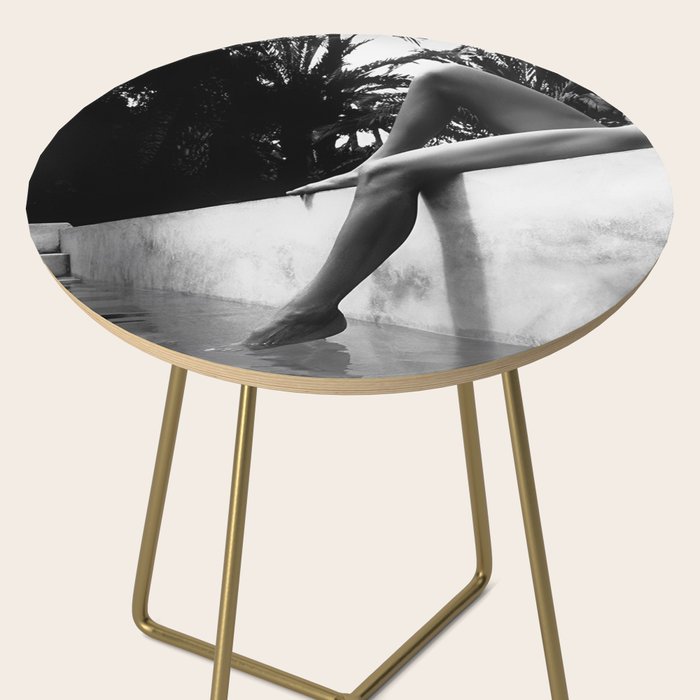 Dip your toes into the water, female form black and white photography - photographs Side Table Gallery Image 2