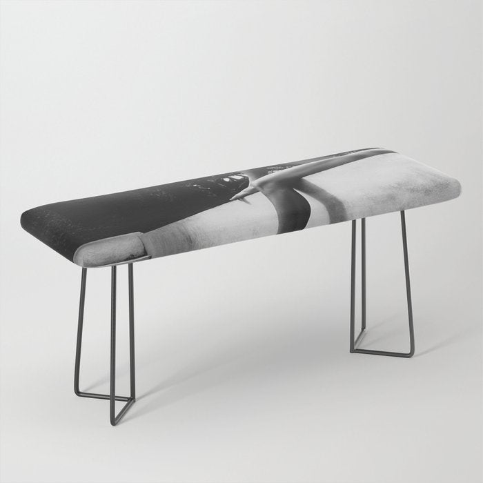 Dip your toes into the water, female form black and white photography - photographs Bench Gallery Image 1