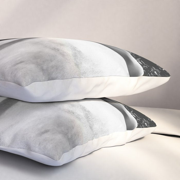 Dip your toes into the water, female form black and white photography - photographs Pillow Sham Gallery Image 3