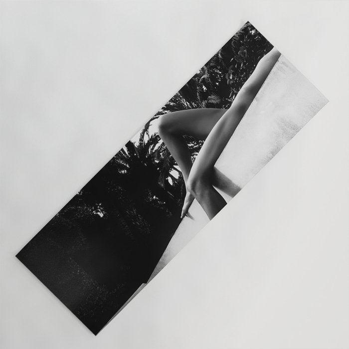 Dip your toes into the water, female form black and white photography - photographs Yoga Mat Gallery Image 1