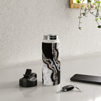 Yin Yang Agate Glitter Glam #8 #gem #decor #art #society6 Water Bottle Gallery Image 5