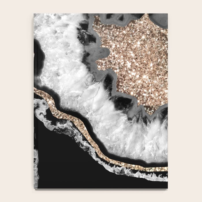 Yin Yang Agate Glitter Glam #8 #gem #decor #art #society6 Notebook Gallery Image 4