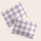 Lavender Gingham Pillow Sham Gallery Image 3