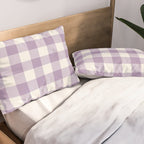 Lavender Gingham Pillow Sham Gallery Image 2