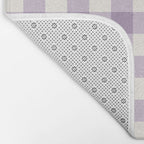 Lavender Gingham Bath Mat Gallery Image 2