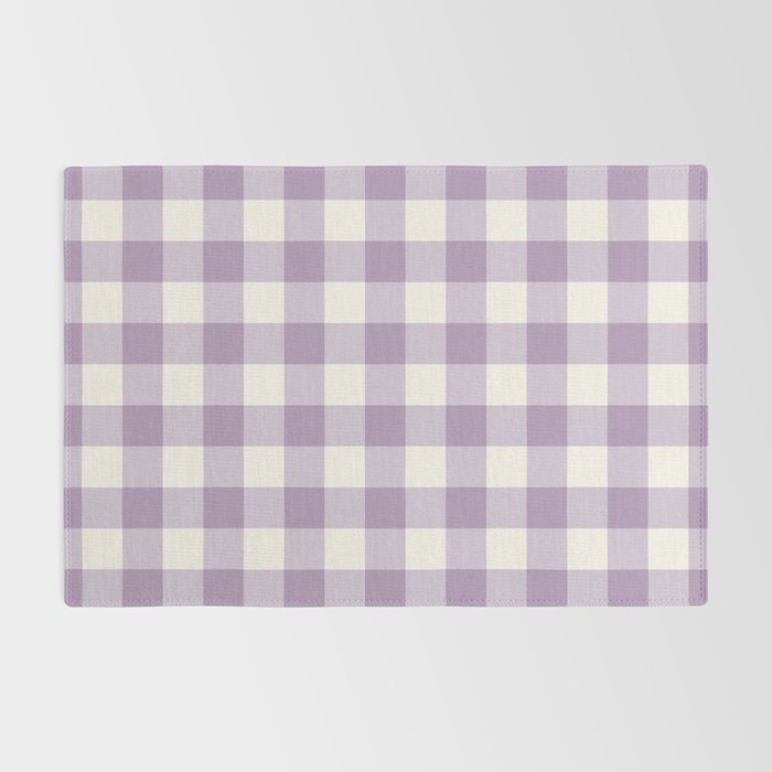 Lavender Gingham Rug Gallery Image 2