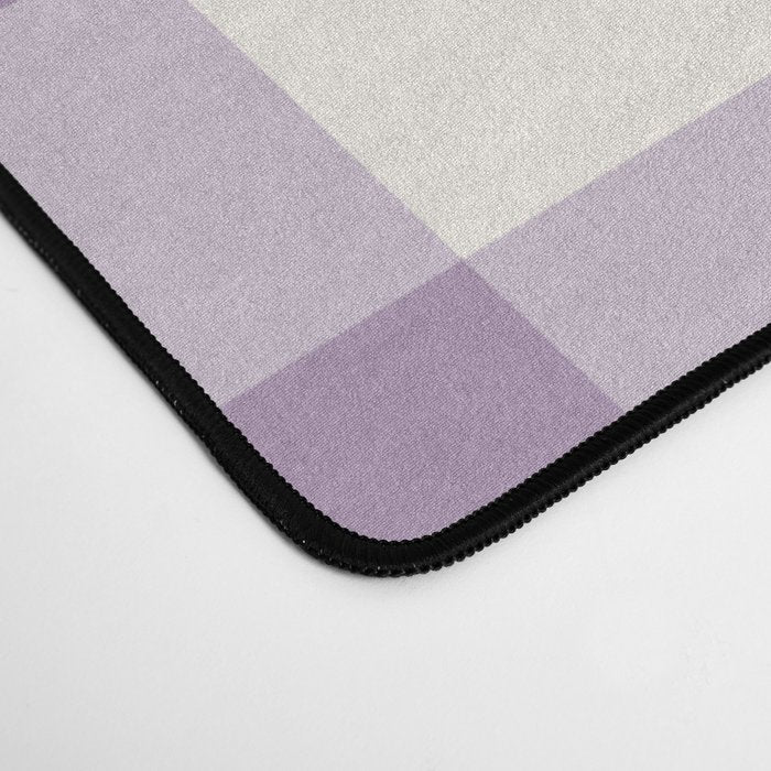 Lavender Gingham Desk Mat Gallery Image 4