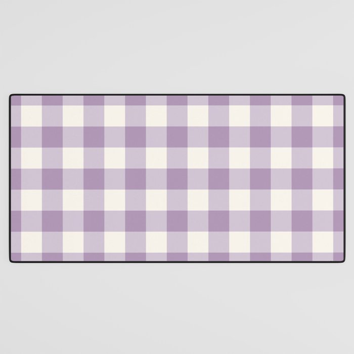 Lavender Gingham Desk Mat Gallery Image 3