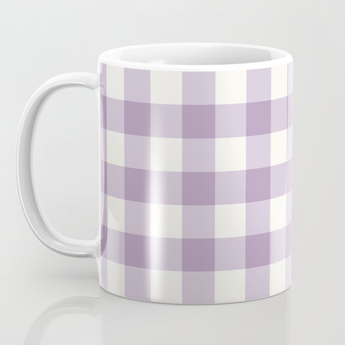Lavender Gingham Coffee Mug Gallery Image 3