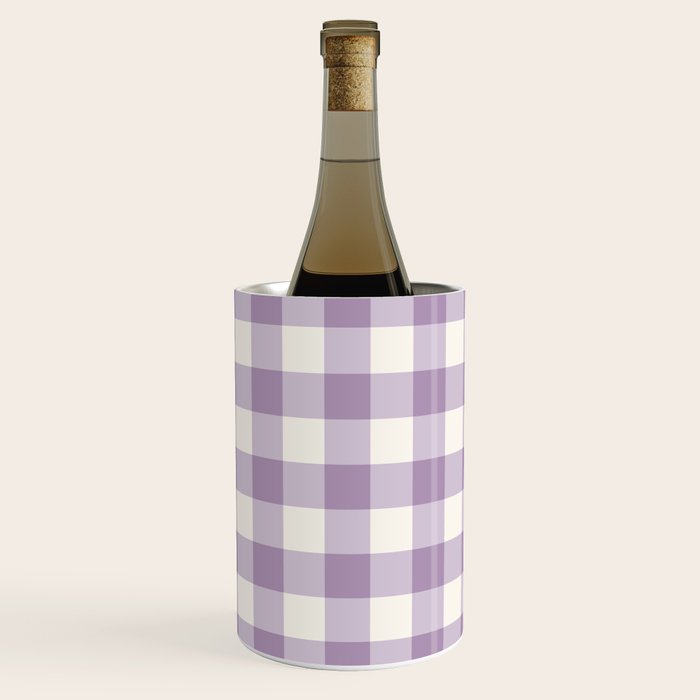 Lavender Gingham Wine Chiller Gallery Image 3