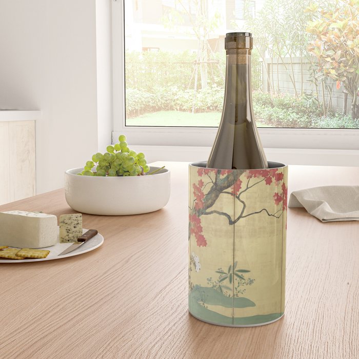 Maple Tree Japanese Edo Period Six-Panel Gold Leaf Screen Wine Chiller Gallery Image 4